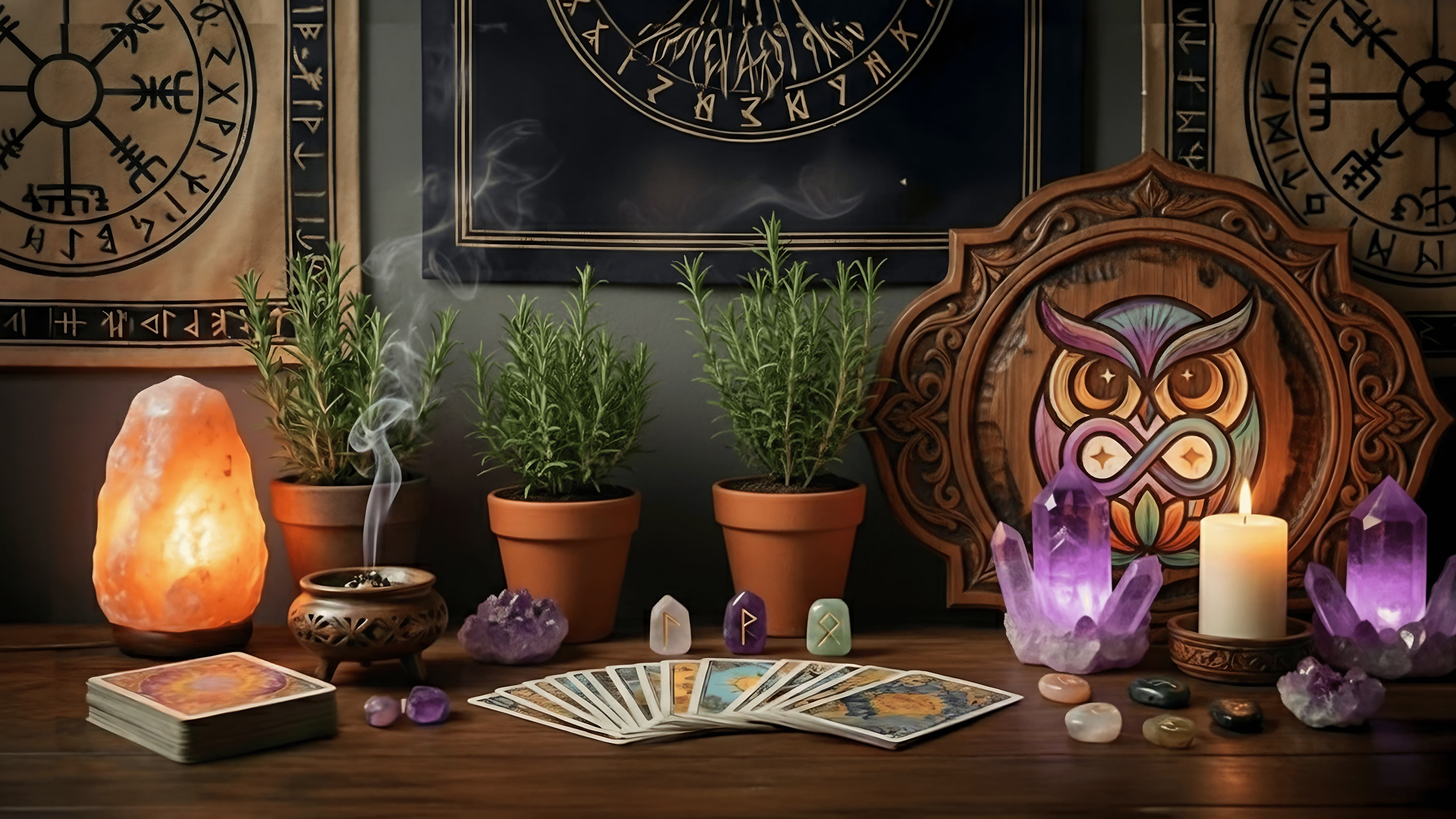 Búho Místico - Altar espiritual